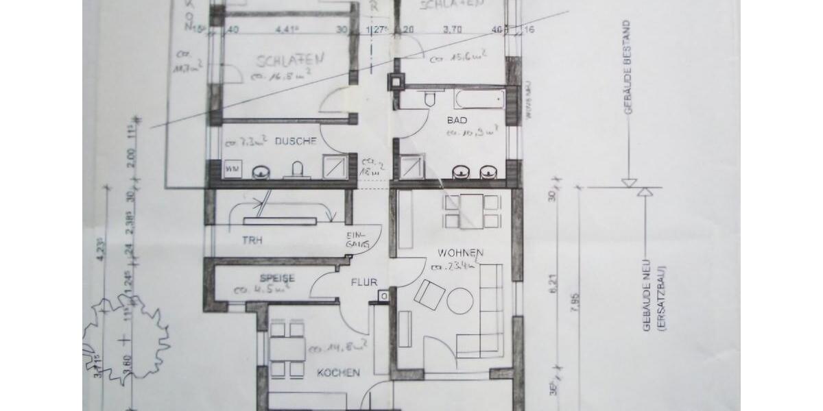 Etagenwohnung Scheßlitz - 5 Zimmer, 140 m&sup2;, 600&euro; | Angebot:26700355
