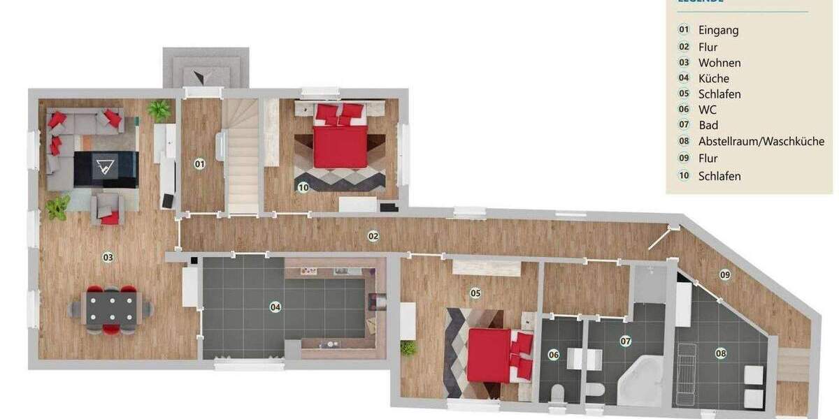 Mehrfamilienhaus, Wohnhaus Hirschaid Sassanfahrt - 9 Zimmer, 270 m&sup2;, 749.000&euro; | Angebot:25780721