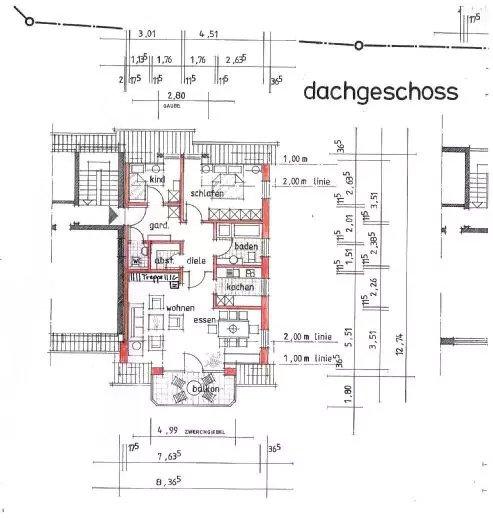 Dachgeschoßwohnung Heroldsbach - 4 Zimmer, 106 m&sup2;, 1.230&euro; | Angebot:26119763
