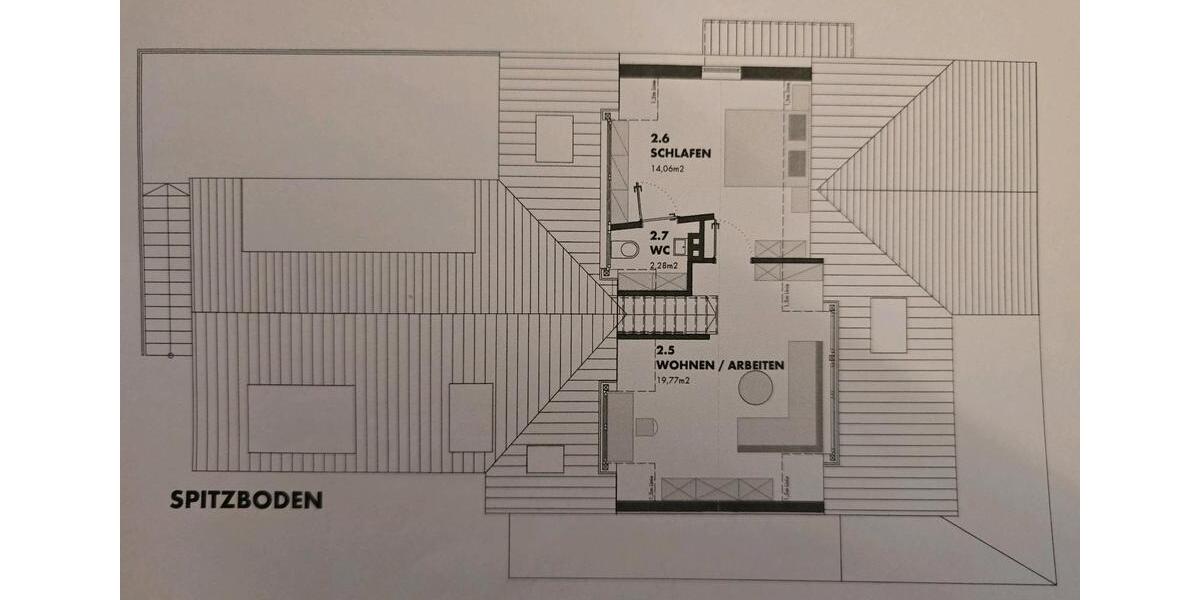 Maisonettenwohnung Eggolsheim - 2 Zimmer, 85 m&sup2;, 1.200&euro; | Angebot:26329493