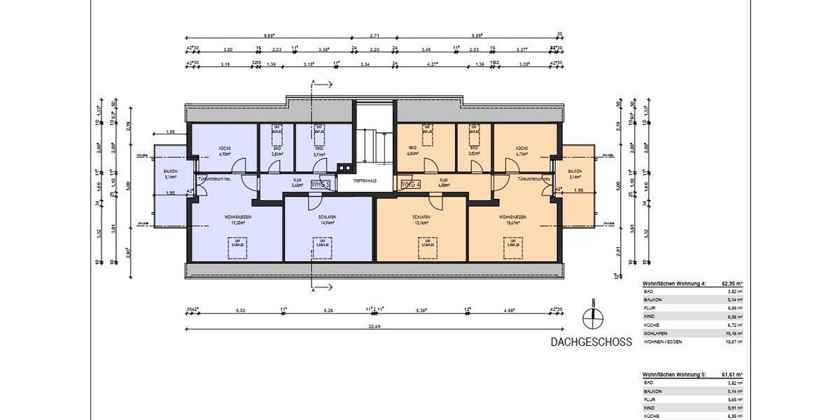 Dachgeschoßwohnung Hallstadt - 3 Zimmer, 62 m&sup2;, 235.000&euro; | Angebot:26786571