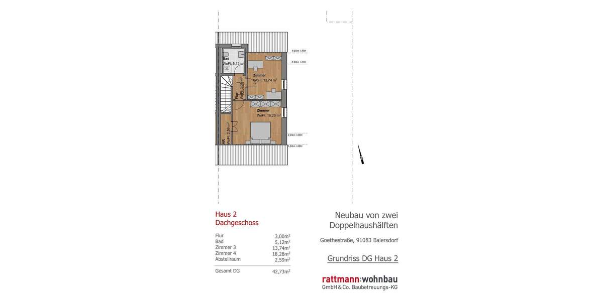 Doppelhaushälfte Baiersdorf - 6 Zimmer, 185 m&sup2;, 980.000&euro; | Angebot:25742498