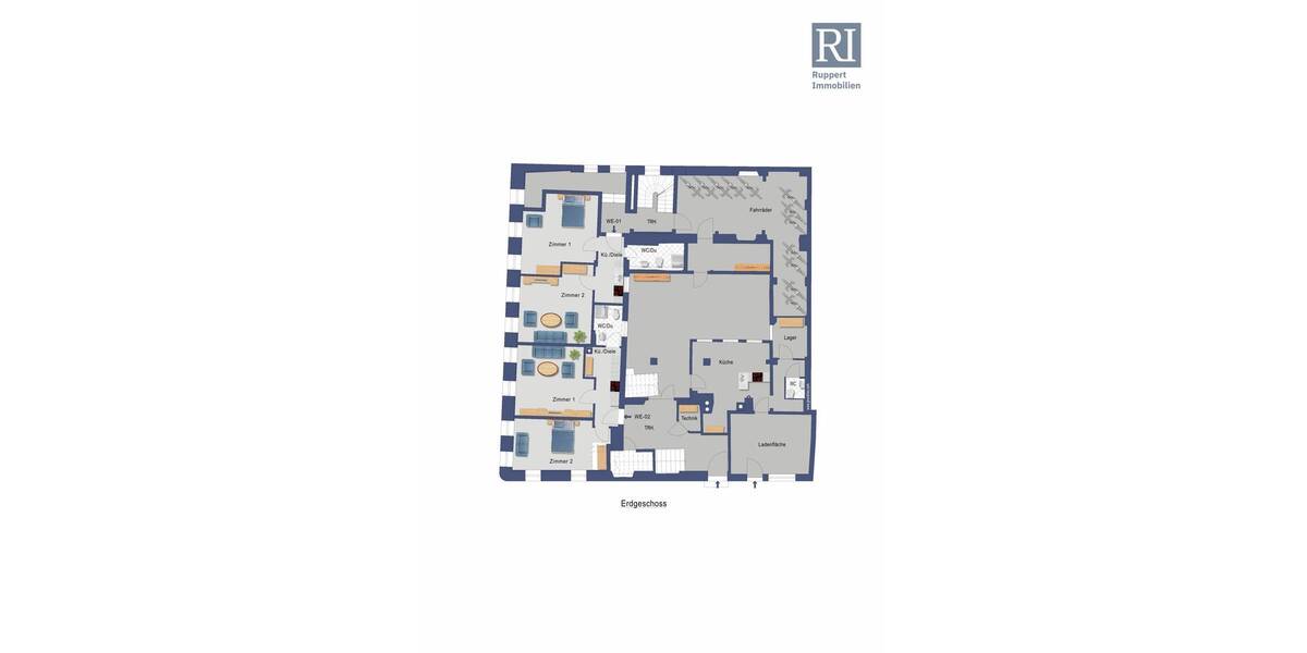Mehrfamilienhaus, Wohnhaus Bamberg Inselstadt - 2 Zimmer, 729 m&sup2;, 3.100.000&euro; | Angebot:26204255