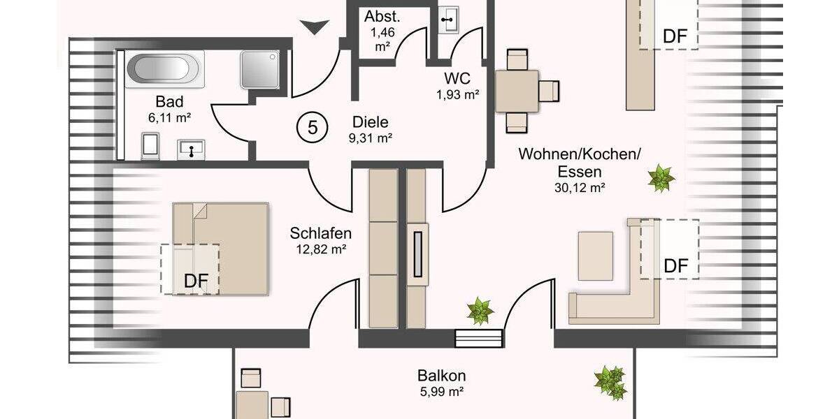 Etagenwohnung Höchstadt an der Aisch Höchstadt - 2 Zimmer, 68 m&sup2;, 255.000&euro; | Angebot:26912919