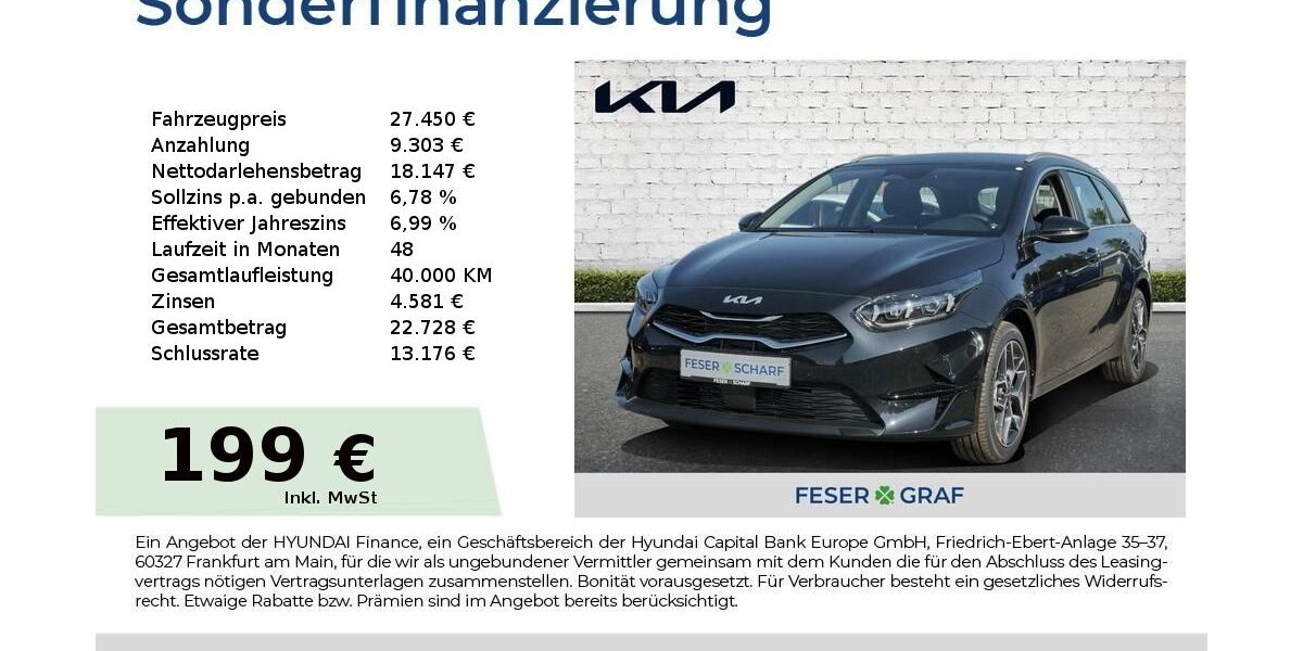 Kia ceed Sportswagon 5.760 km 27.450 &euro; Hallstadt 96103