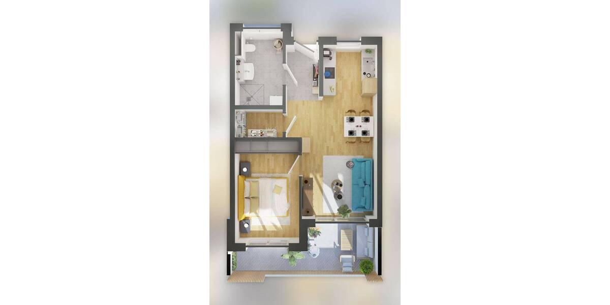 Etagenwohnung Breitengüßbach Unteroberndorf - 2 Zimmer, 61 m&sup2;, 275.000&euro; | Angebot:26758661