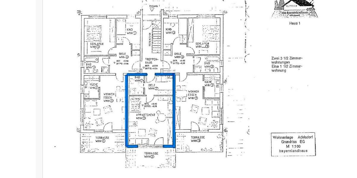 Erdgeschoßwohnung Adelsdorf - 1.5 Zimmer, 50 m&sup2;, 184.000&euro; | Angebot:26888975