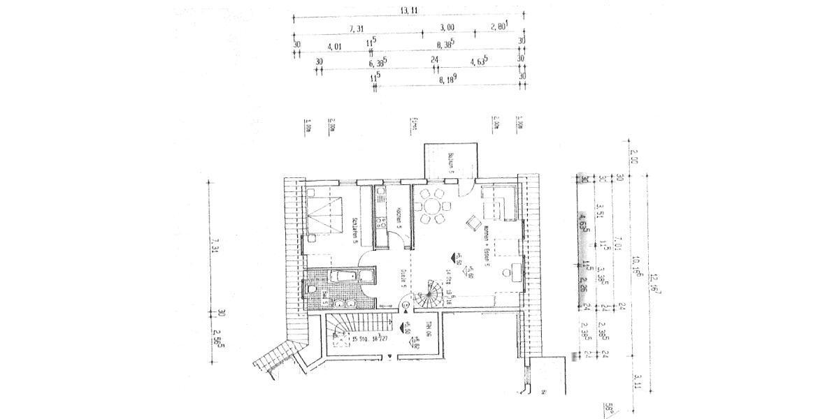 moderne 3 Zi. DG (2. OG) Wohnung mit Balkon und KFZ-Stellplatz - Etagenwohnung Uehlfeld | Angebot:26704502