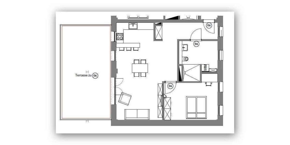 Etagenwohnung Bamberg Gärtnerstadt - 2 Zimmer, 78 m&sup2;, 350.000&euro; | Angebot:25768295