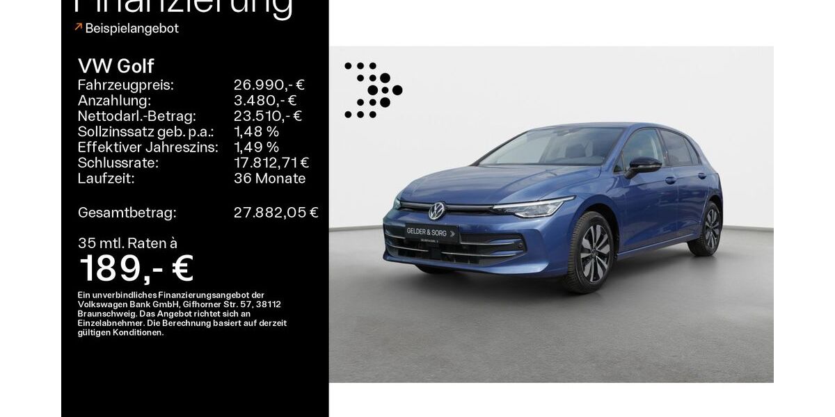 VW Golf 16.500 km 26.480 &euro; Ebern 96106