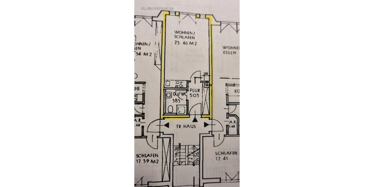 Etagenwohnung Bamberg Gärtnerstadt - 1 Zimmer, 32 m&sup2;, 155.000&euro; | Angebot:26138144