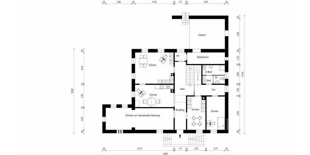 Mehrfamilienhaus, Wohnhaus Schlüsselfeld Aschbach - 9 Zimmer, 273 m&sup2;, 265.000&euro; | Angebot:25678474