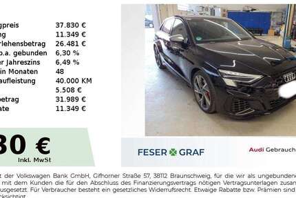 Audi S3 34.300 km 37.830 &euro; Höchstadt 91315