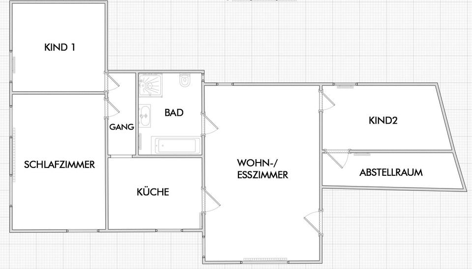 Etagenwohnung Itzgrund - 4 Zimmer, 110 m&sup2;, 790&euro; | Angebot:26640890