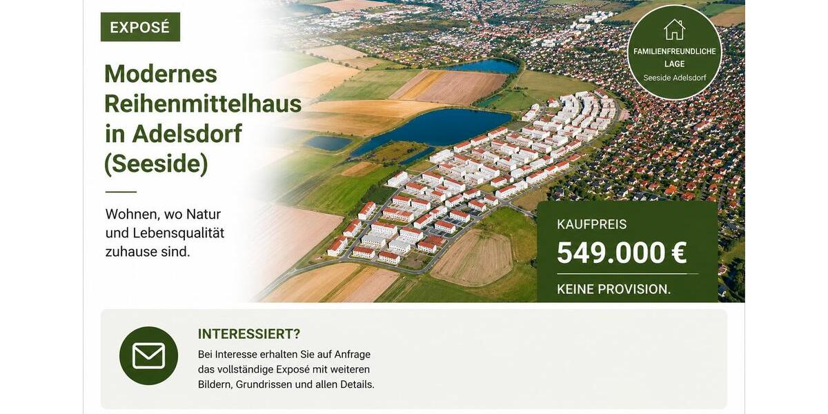 Reihenhaus Adelsdorf - 5 Zimmer, 164 m&sup2;, 549.000&euro; | Angebot:27083416