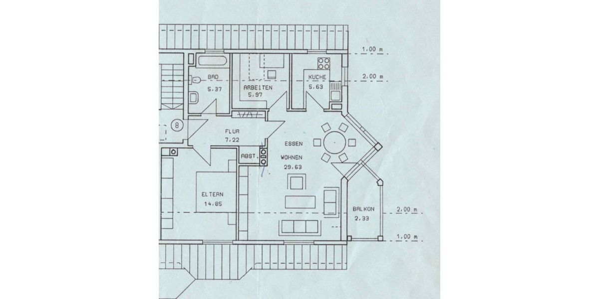 Dachgeschoßwohnung Eltmann - 3 Zimmer, 69 m&sup2;, 185.000&euro; | Angebot:25403544