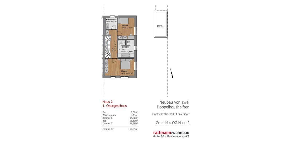 Doppelhaushälfte Baiersdorf - 6 Zimmer, 185 m&sup2;, 980.000&euro; | Angebot:25742498