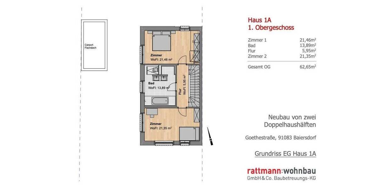 Doppelhaushälfte Baiersdorf - 6 Zimmer, 176 m&sup2;, 1.020.000&euro; | Angebot:25742497