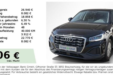Audi Q2 35.500 km 25.840 &euro; Höchstadt an der Aisch 91315