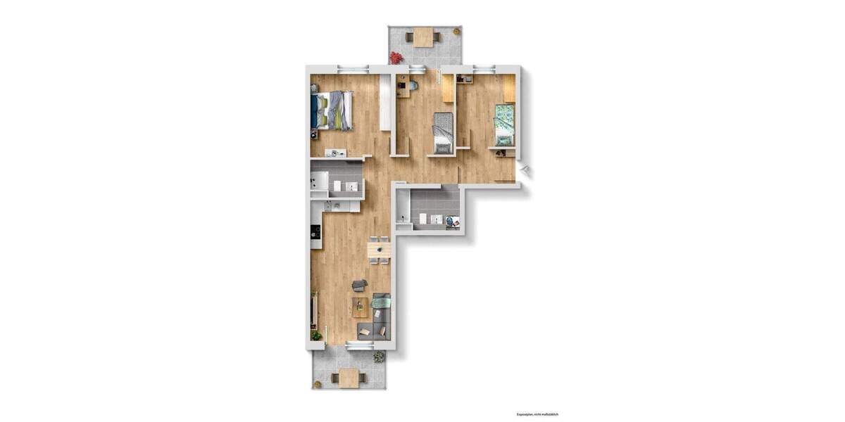 Terrassenwohnung Bamberg Bamberg-Ost - 4 Zimmer, 102 m&sup2;, 1.430&euro; | Angebot:26797304
