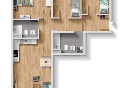 Wohnung Bamberg Bamberg-Ost - 4 Zimmer, 102 m&sup2;, 1.430&euro; | Angebot:26797304