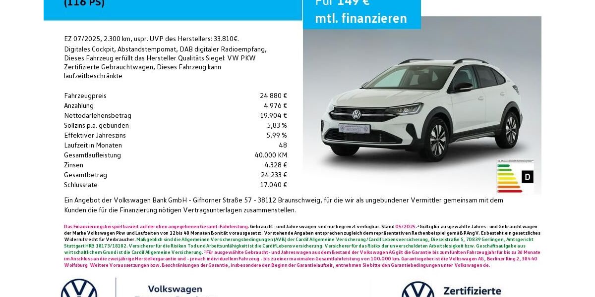 VW Taigo 2.300 km 24.880 &euro; Bamberg 96052