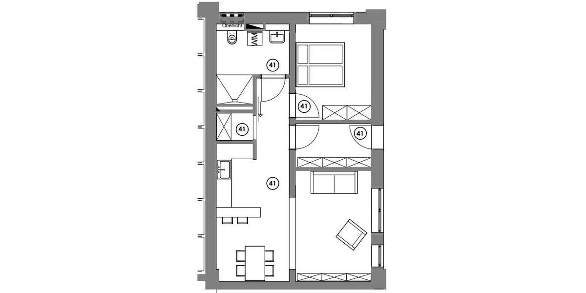 Etagenwohnung Bamberg Gärtnerstadt - 2 Zimmer, 62 m&sup2;, 250.000&euro; | Angebot:26139186