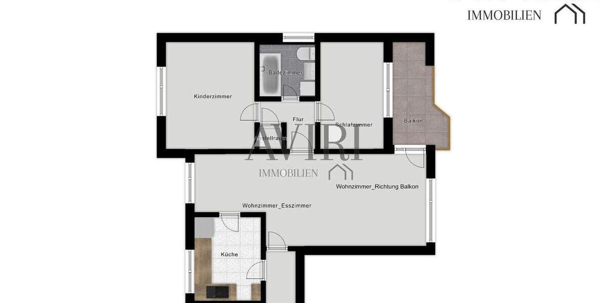 Etagenwohnung Memmelsdorf - 3 Zimmer, 80 m&sup2;, 179.000&euro; | Angebot:25678513