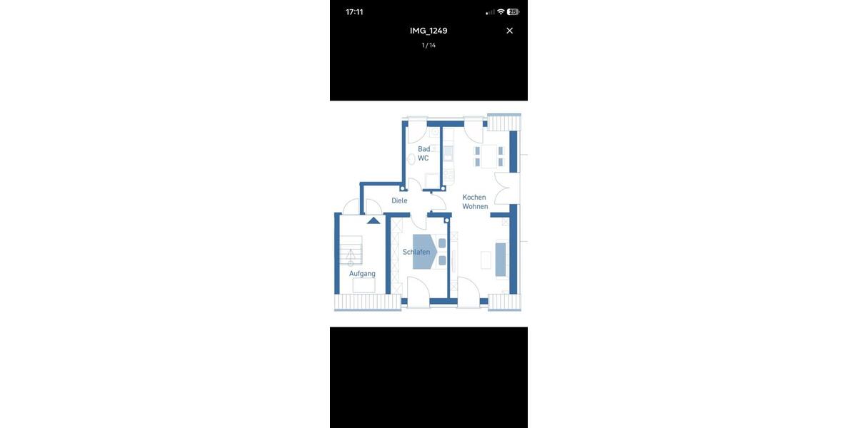 Etagenwohnung Ebrach - 2.5 Zimmer, 50 m&sup2;, 600&euro; | Angebot:26023292