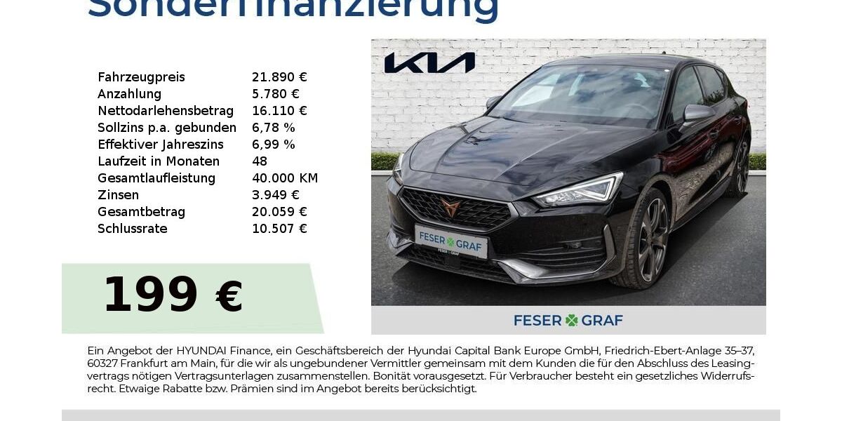 Cupra Leon 26.362 km 20.850 &euro; Hallstadt 96103