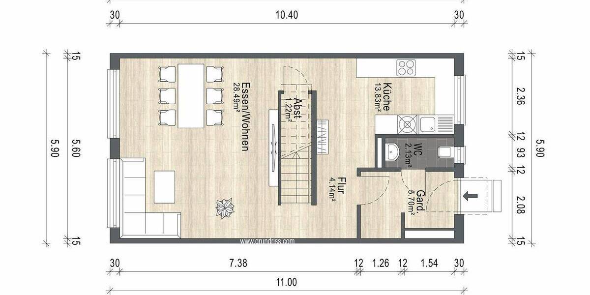 Reihenmittelhaus Höchstadt - 5 Zimmer, 146 m&sup2;, 1.340&euro; | Angebot:26786759