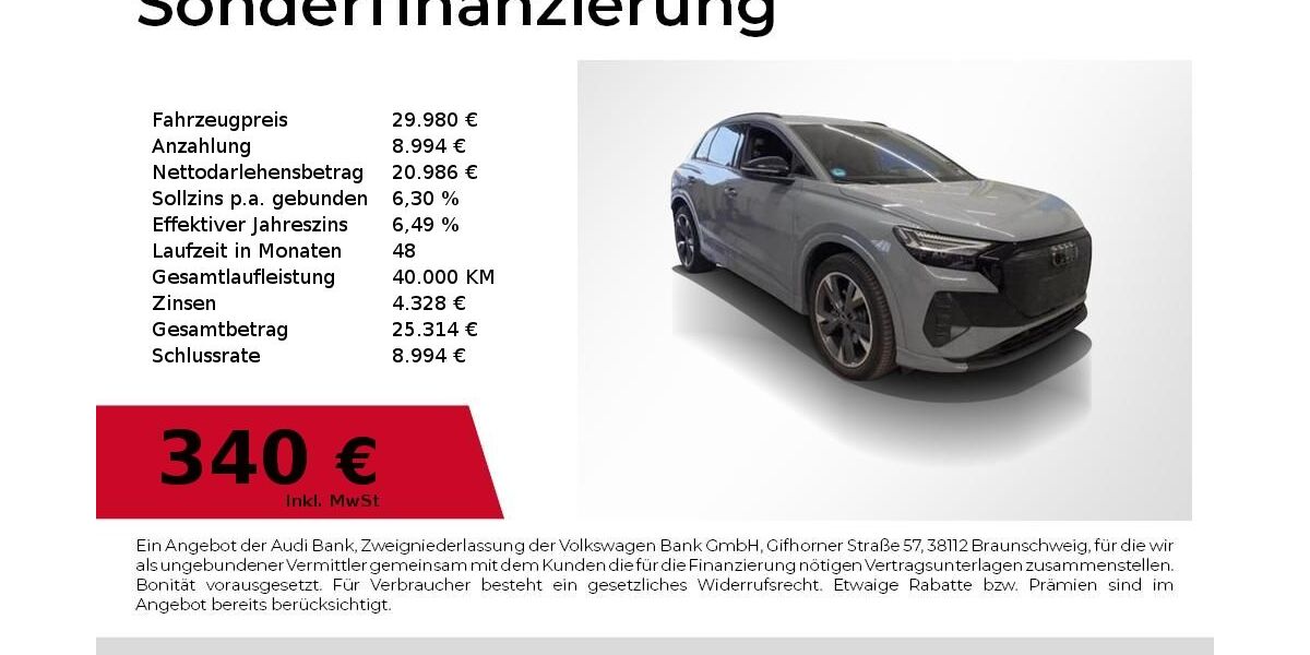 Audi Q4 e-tron 9.000 km 29.980 &euro; Höchstadt an der Aisch 91315