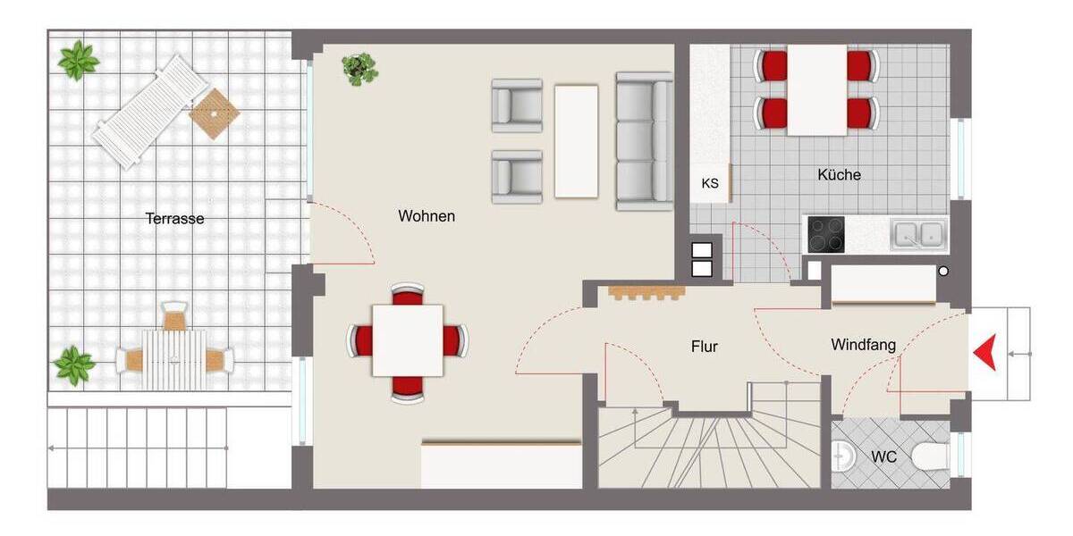 Reihenendhaus Forchheim - 5 Zimmer, 110 m&sup2;, 395.000&euro; | Angebot:26107415