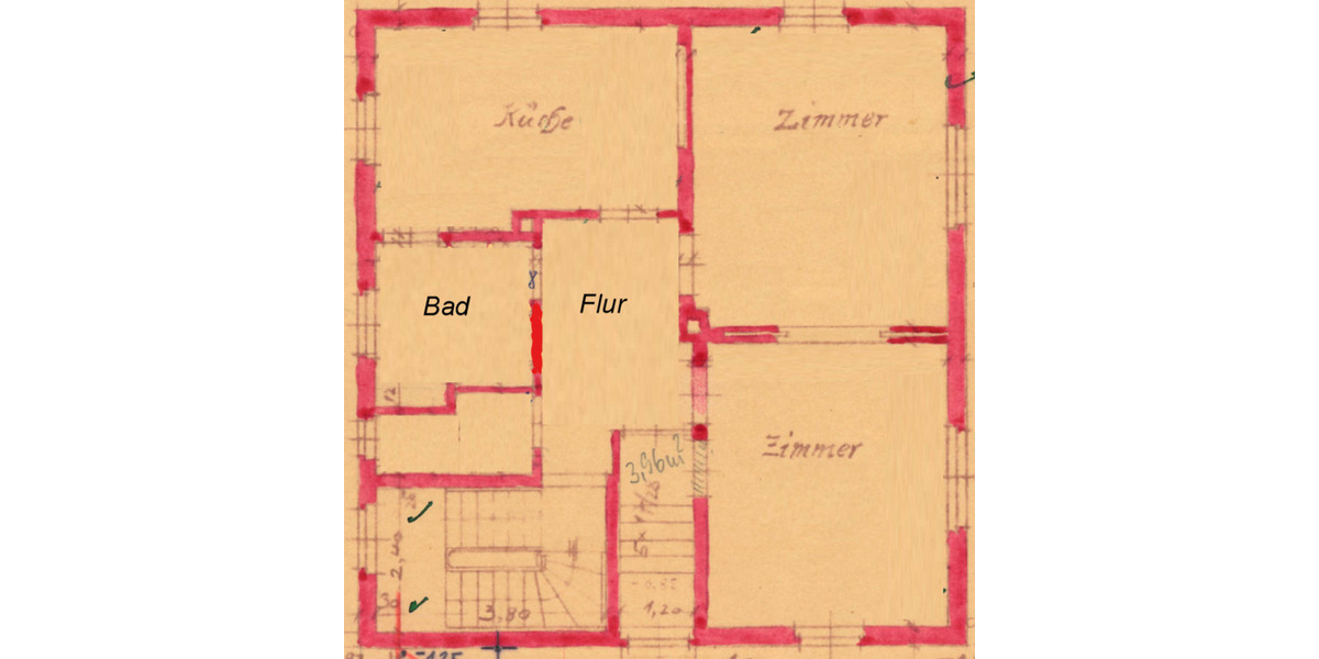 Etagenwohnung Forchheim - 2 Zimmer, 77 m&sup2;, 760&euro; | Angebot:26319680