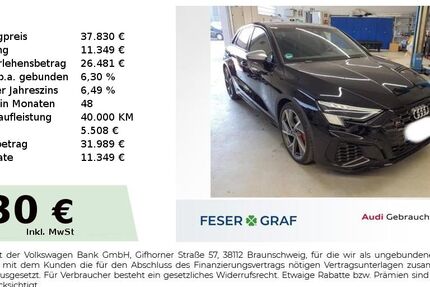 Audi S3 34.300 km 37.830 &euro; Höchstadt an der Aisch 91315