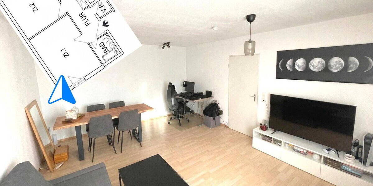 Etagenwohnung Bamberg Gereuth - 2 Zimmer, 59 m&sup2;, 320.000&euro; | Angebot:26037063