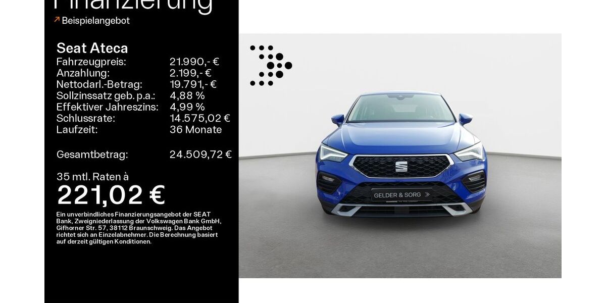 Seat Ateca 86.853 km 21.480 &euro; Sand am Main 97522
