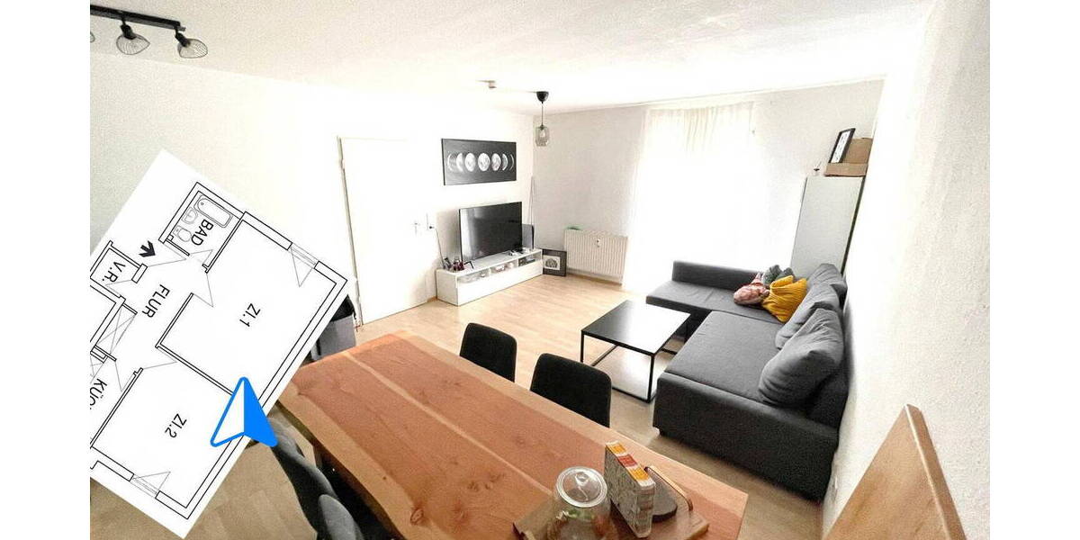 Etagenwohnung Bamberg Gereuth - 2 Zimmer, 59 m&sup2;, 320.000&euro; | Angebot:26037063