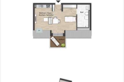 Wohnung Bamberg Bamberg-Ost - 1 Zimmer, 40 m&sup2;, 691&euro; | Angebot:24867751