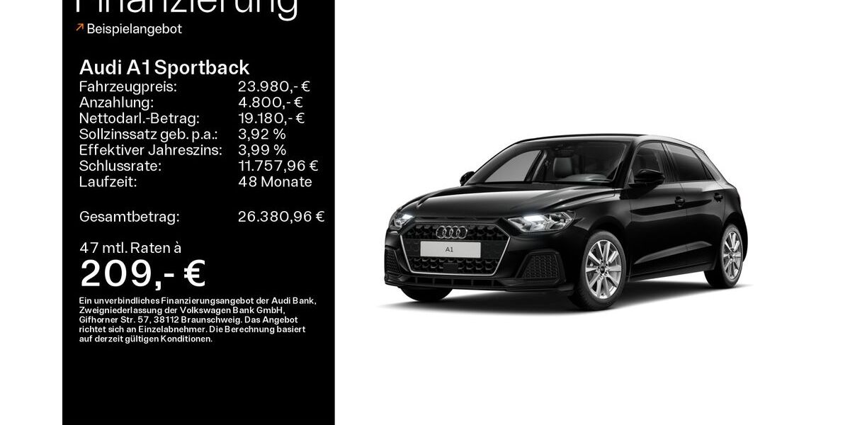 Audi A1 7.550 km 23.980 &euro; Ebern 96106
