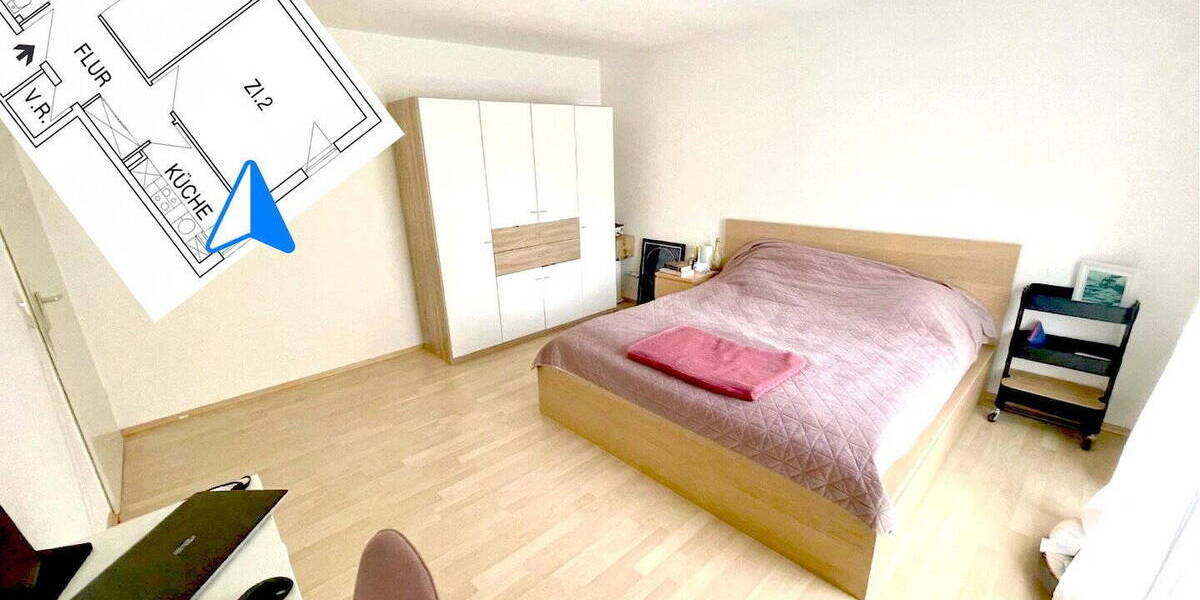 Etagenwohnung Bamberg Gereuth - 2 Zimmer, 59 m&sup2;, 320.000&euro; | Angebot:26037063