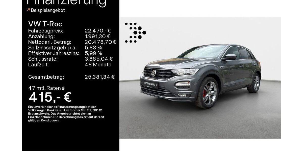 VW T-Roc 49.490 km 21.880 &euro; Ebern 96106