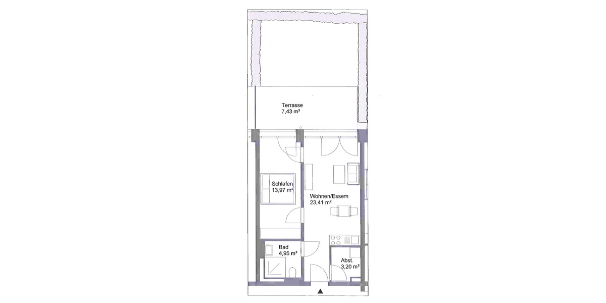 Etagenwohnung Bamberg Bamberg-Ost - 2 Zimmer, 53 m&sup2;, 780&euro; | Angebot:25674168