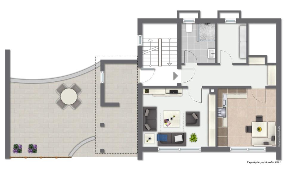 Etagenwohnung Wiesenttal - 2 Zimmer, 55 m&sup2;, 400&euro; | Angebot:25550311
