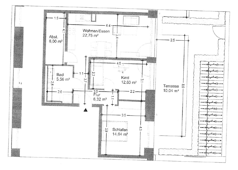 Etagenwohnung Bamberg Bamberg-Ost - 3 Zimmer, 77 m&sup2;, 1.091&euro; | Angebot:25674167