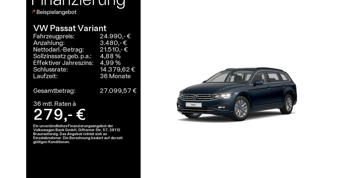VW Passat Variant 70.946 km 24.990 &euro; Ebern 96106