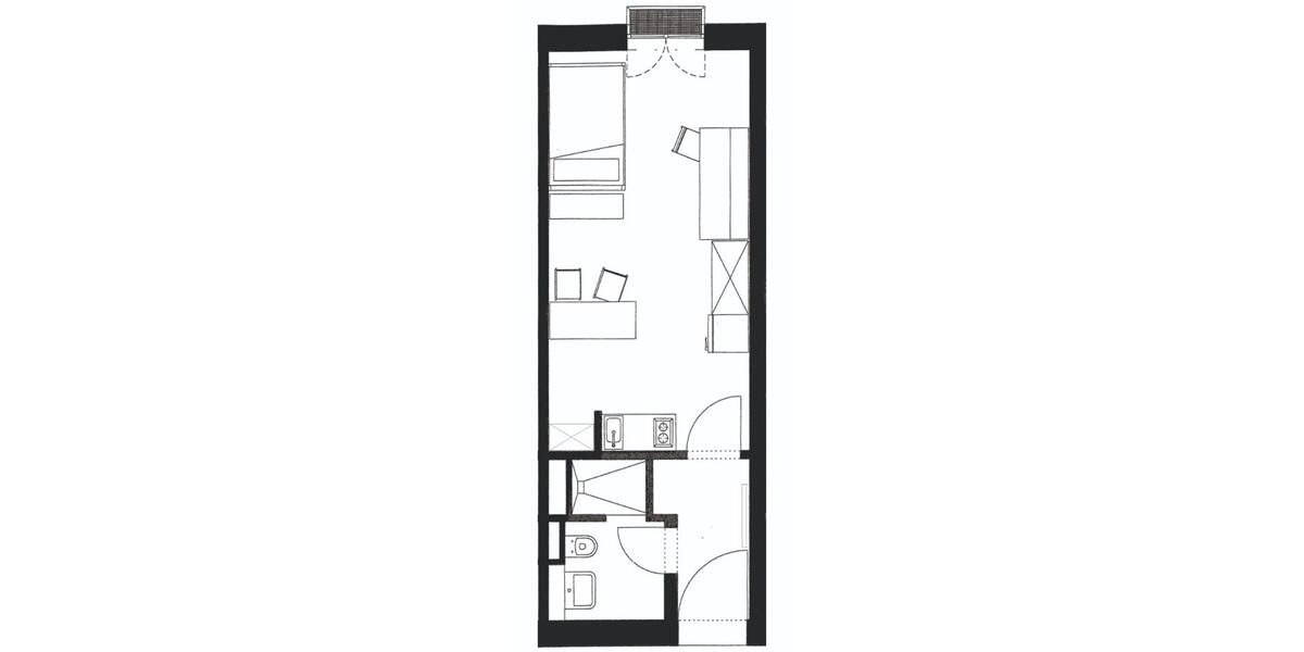 Etagenwohnung Bamberg Bamberg-Ost - 1 Zimmer, 28 m&sup2;, 620&euro; | Angebot:25403372
