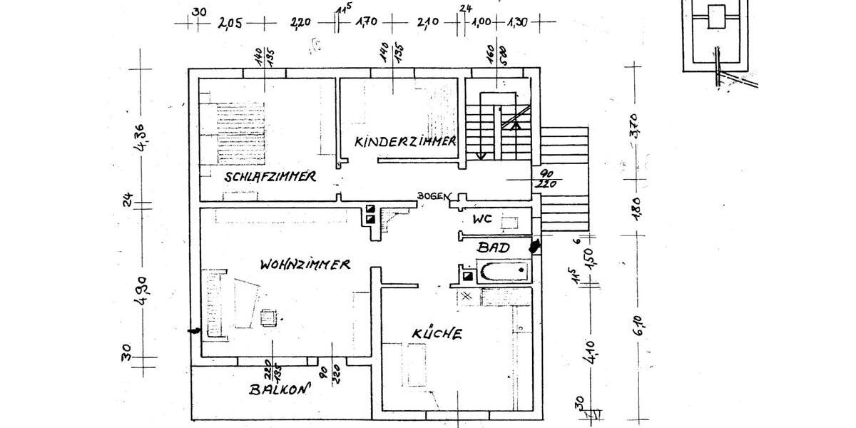 Etagenwohnung Stegaurach - 3 Zimmer, 92 m&sup2;, 850&euro; | Angebot:26688756