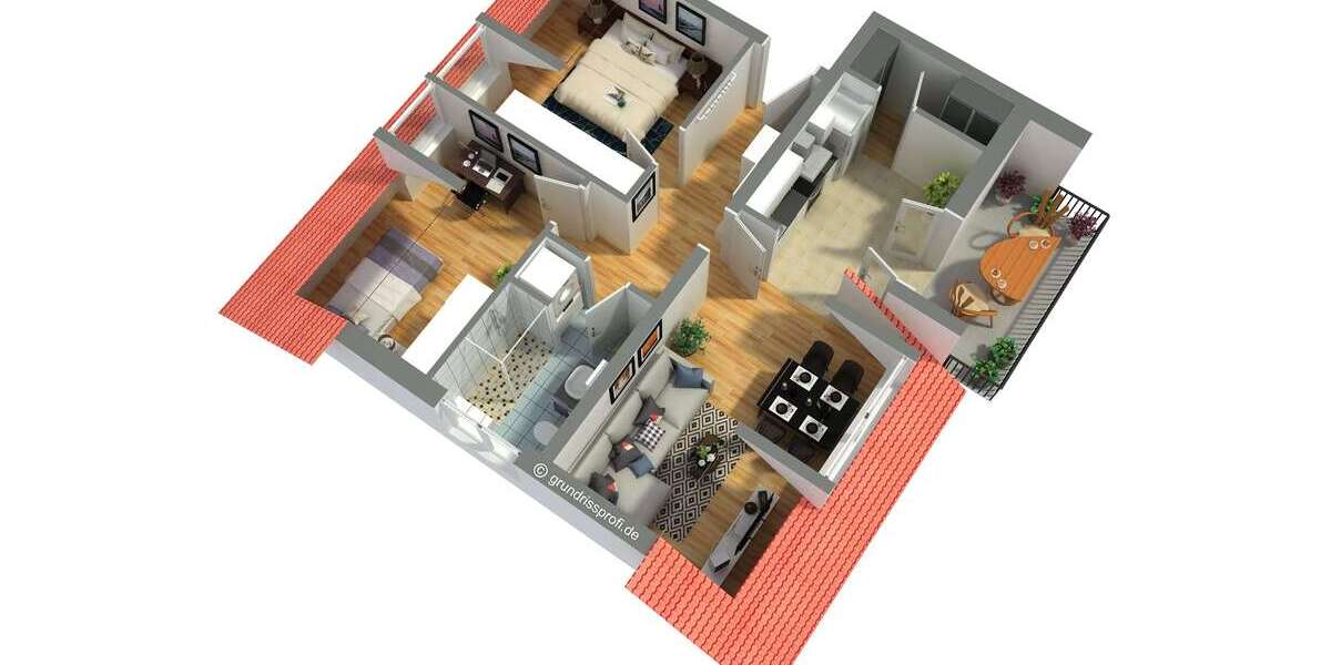 Etagenwohnung Bamberg Gereuth - 3 Zimmer, 65 m&sup2;, 850&euro; | Angebot:26853883