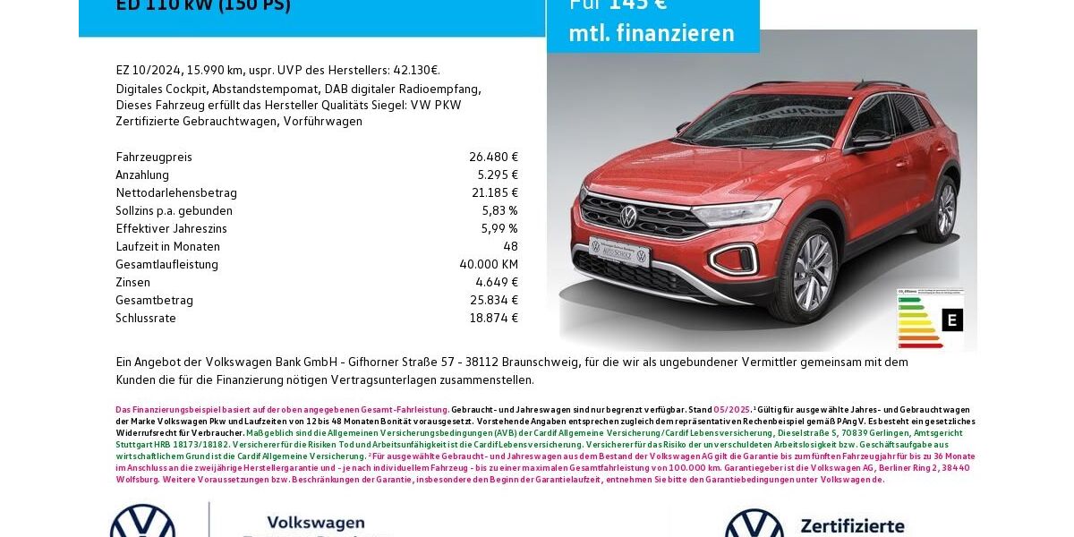 VW T-Roc 15.990 km 26.480 &euro; Bamberg 96052